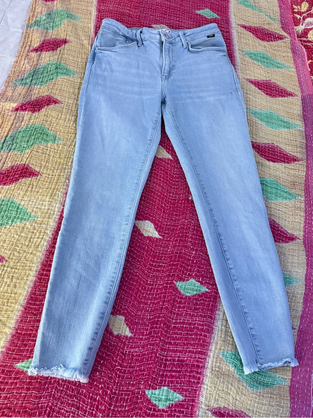 Mavi Tess High Rise Skinny Jeans Blue Waist 28